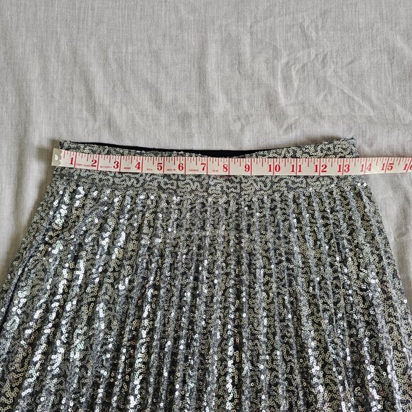 Sezane Dino Skirt Argent. - Size 36 - Picture 4 of 10